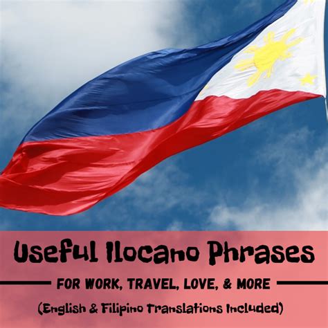 Ilocano Phrases for Self.